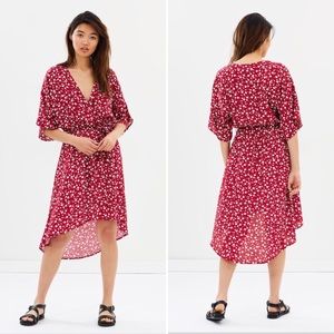 Minkpink roses are red ditty midi dress Clearance